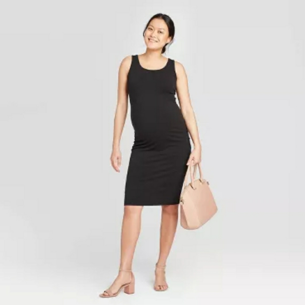 Isabel Maroon Maturnity Sleeve less Dress